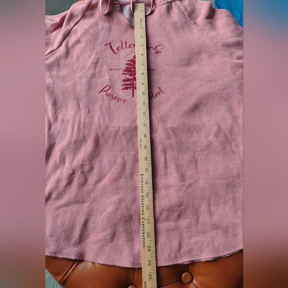 Rose Pink Women's Minnesota State Park Tettegouche Hoodie Sweatshirt - Picture 6 of 7
